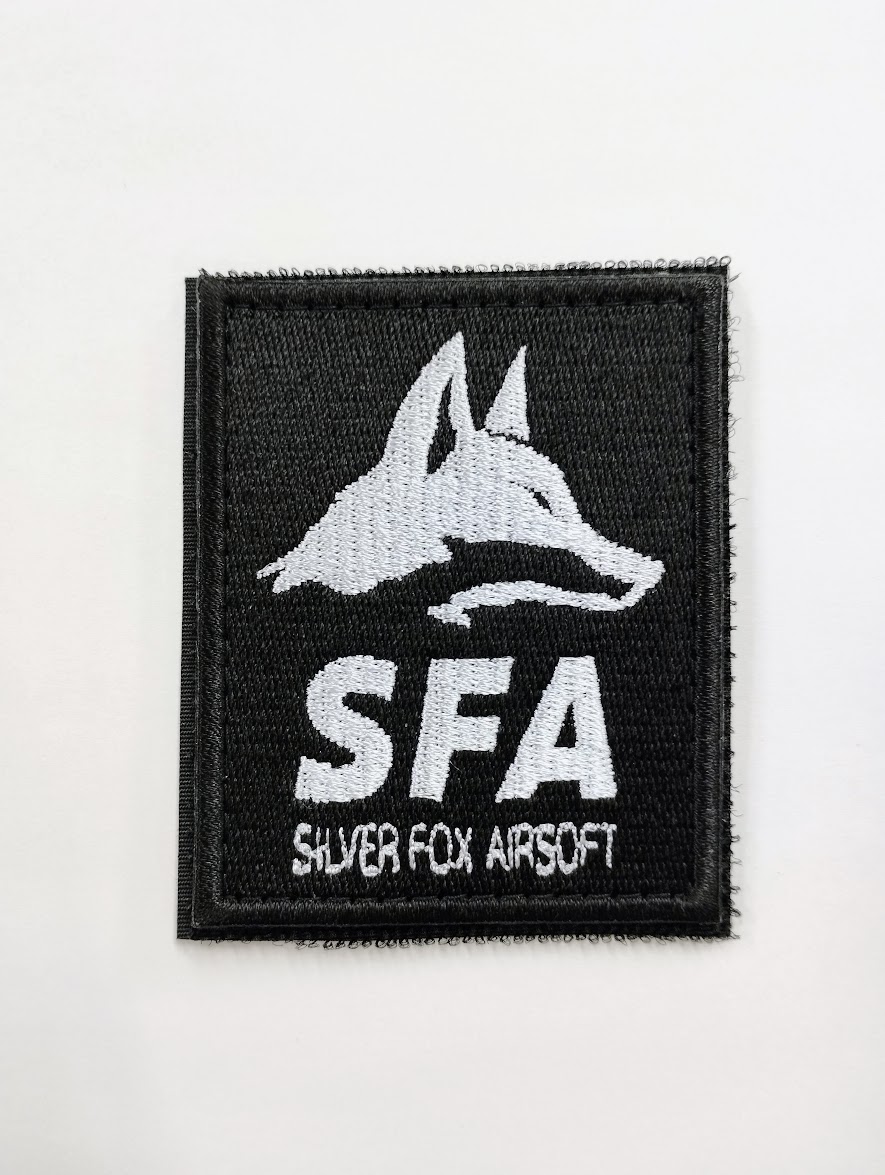 SFA公式パッチ　ブラック・シルバー