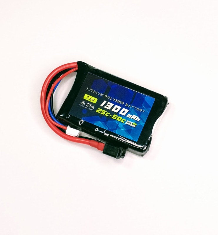 SFA製 7.4V1300mAh 25C-50C PEQ用 T字コネクタ