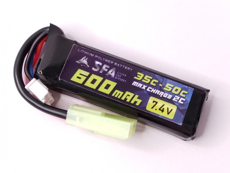 SFA製 7.4V600mAh 35C-50C ウルトラショートスリム