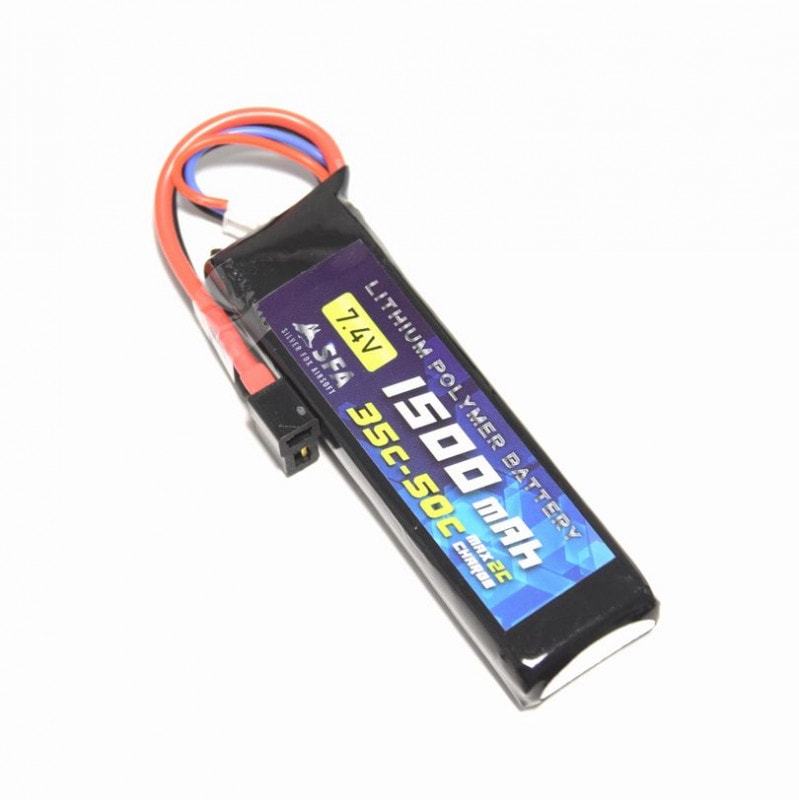 SFA製 7.4V1500mAh 35C-50C ミニSタイプ T字コネクタ