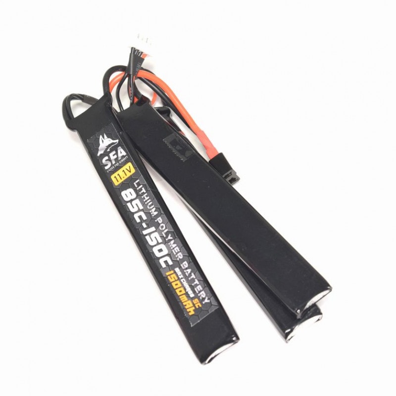 SFA製 11.1V1500mAh 85C-150C セパレートタイプ T字コネクタ