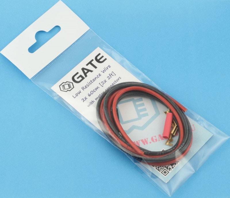 GATE製 1.5SQシリコン低抵抗ケーブル 60ｃｍｘ2