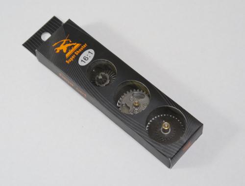 SuperShooter製 ベアリング入り強化ギア 16:1