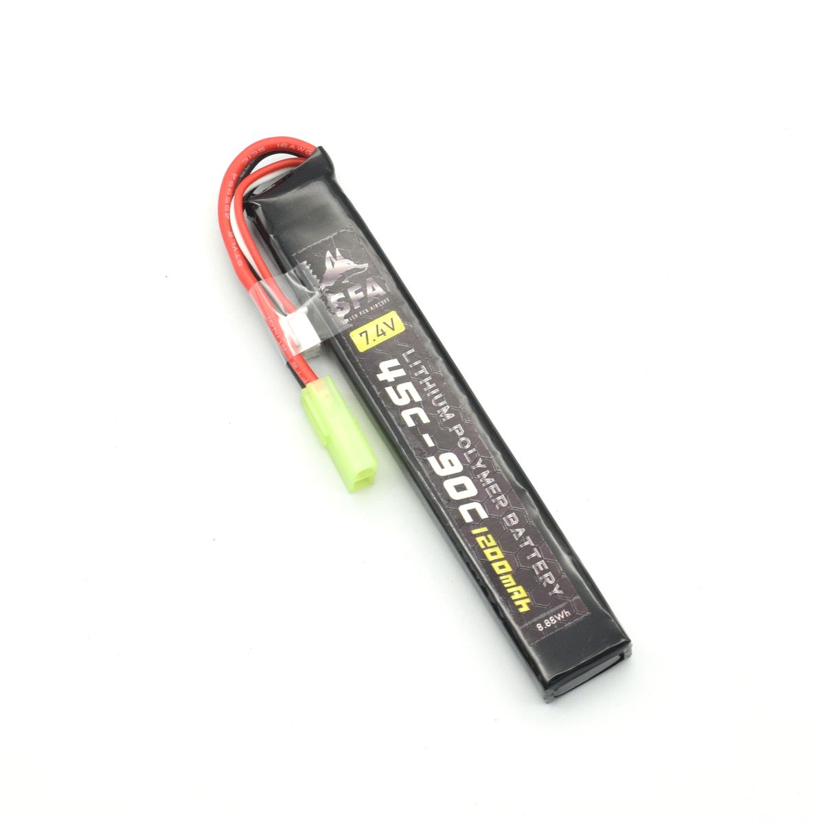 SFA製 7.4V1200mAh 45C-90Cスリム ミニコネクタ