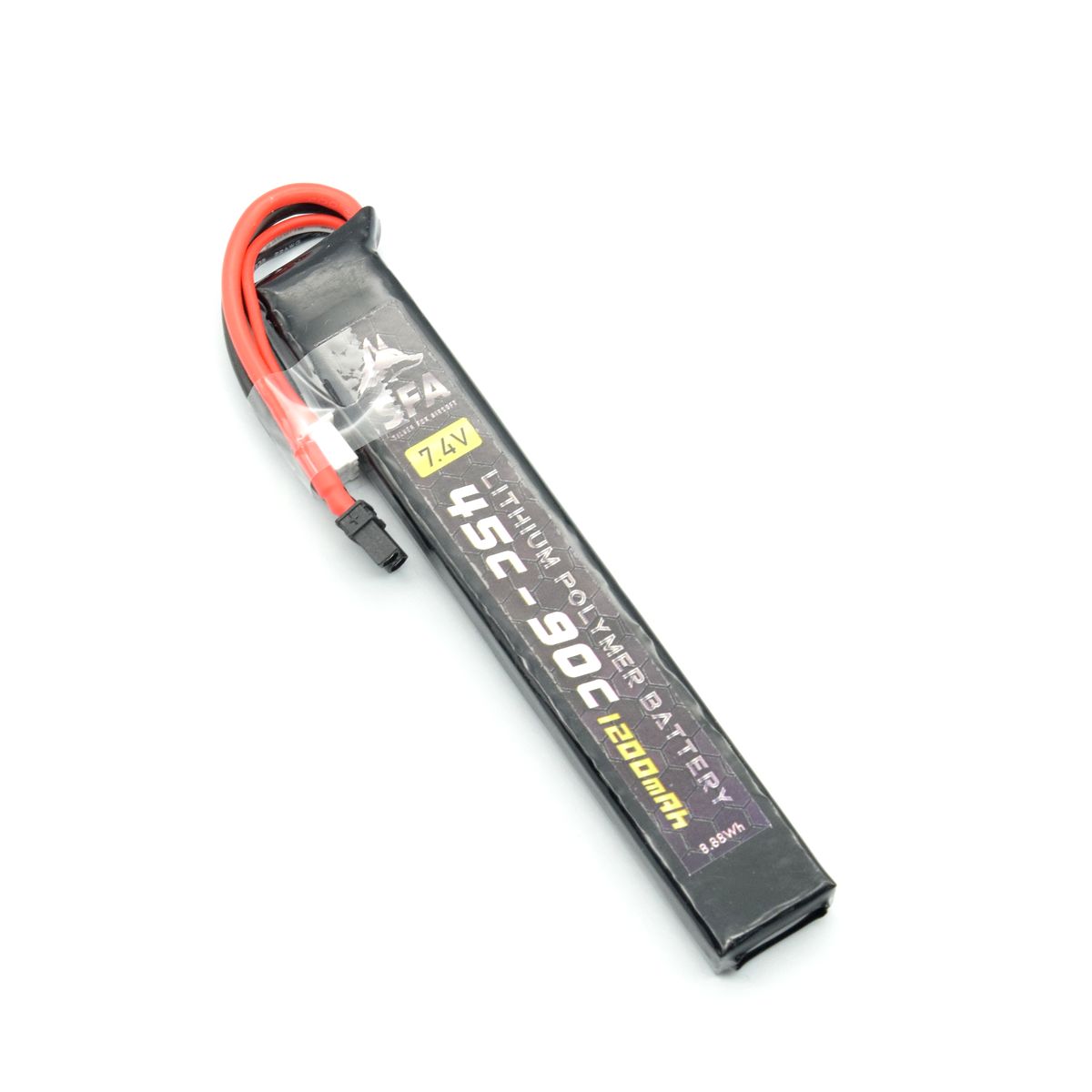 SFA製 7.4V1200mAh 45C-90Cスリム XT30Uコネクタ