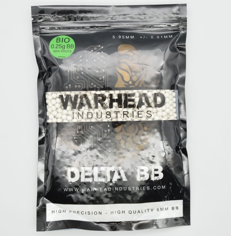 WARHEAD製　天然由来成分PLA配合 BB弾 0.25g 約3000発