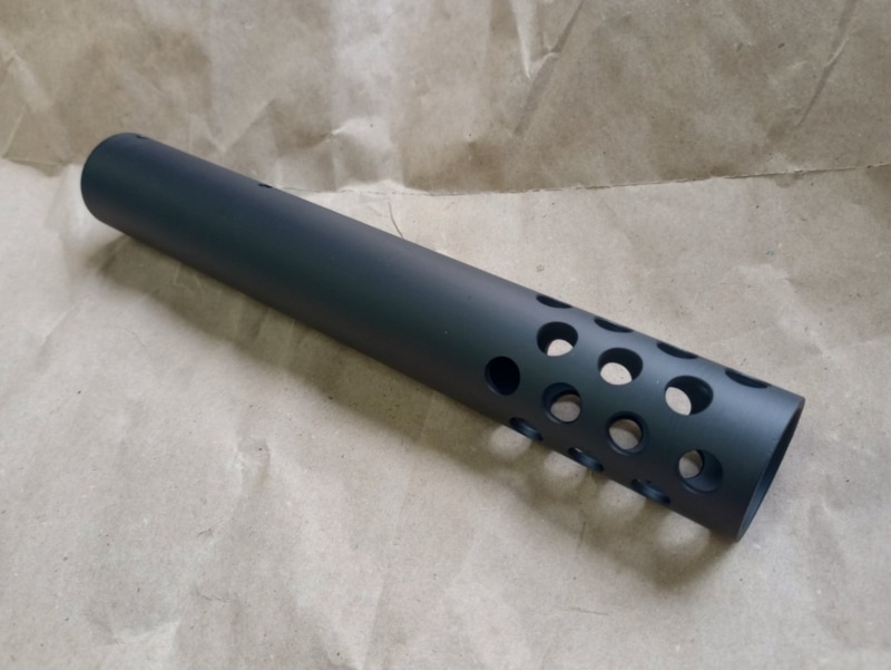 戦民思想製 AA12用マズルブレーキ 「ホエール」200mm