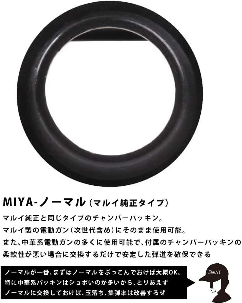 宮川ゴム製 電動ガン用チャンバーパッキン ノーマル ニトリル60°