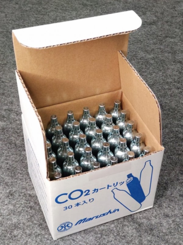 マルシン製 Co2ガスカートリッジ 30本入