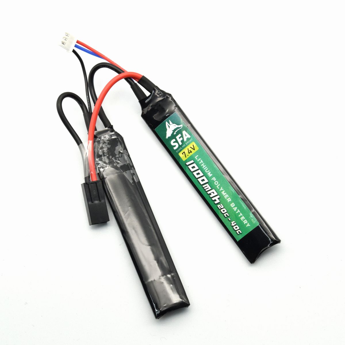 SFA製 7.4V1000mAh 20C-40C ショートセパレートタイプ  ミニコネクタ