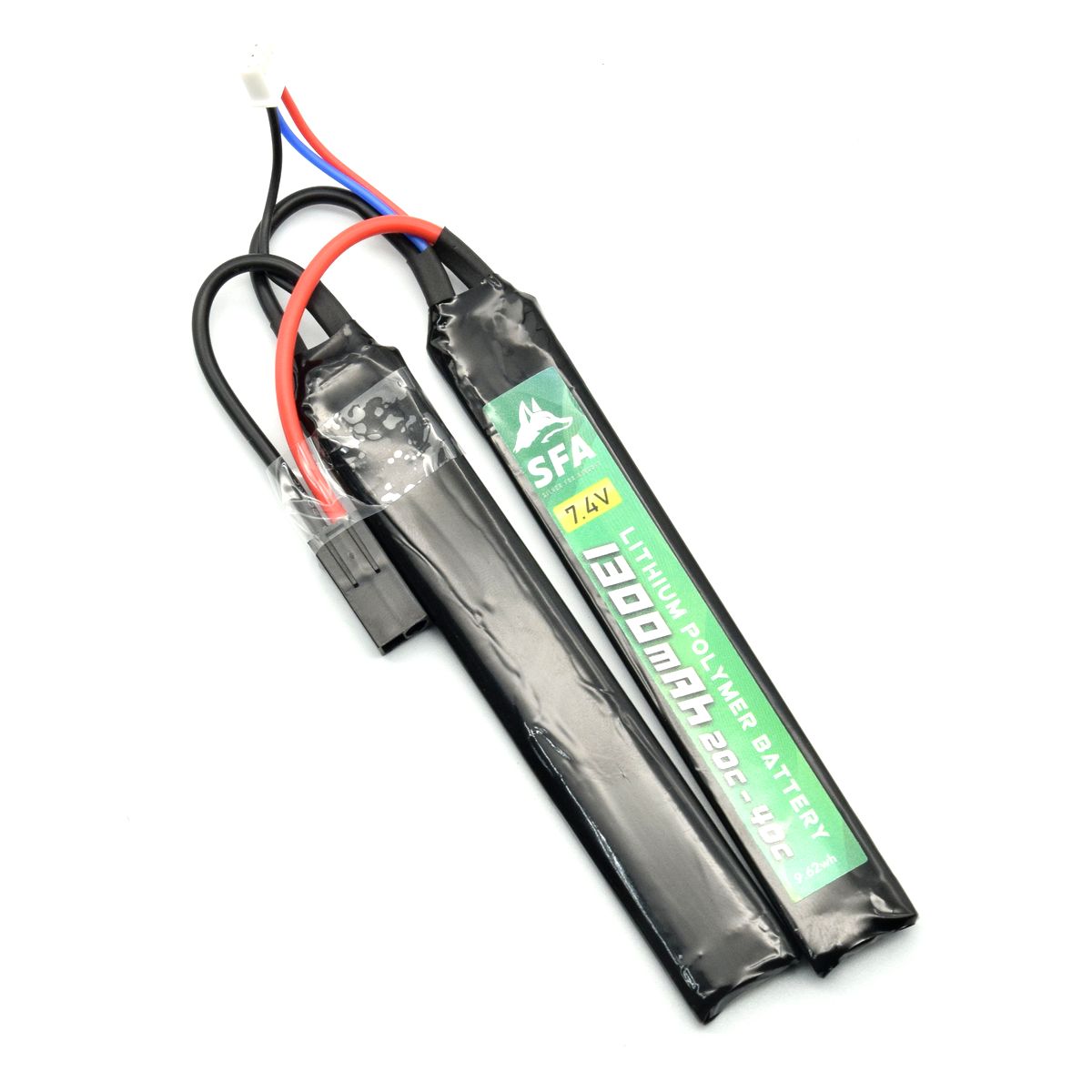 SFA製 7.4V1300mAh 20C-40C セパレートタイプ ミニコネクタ