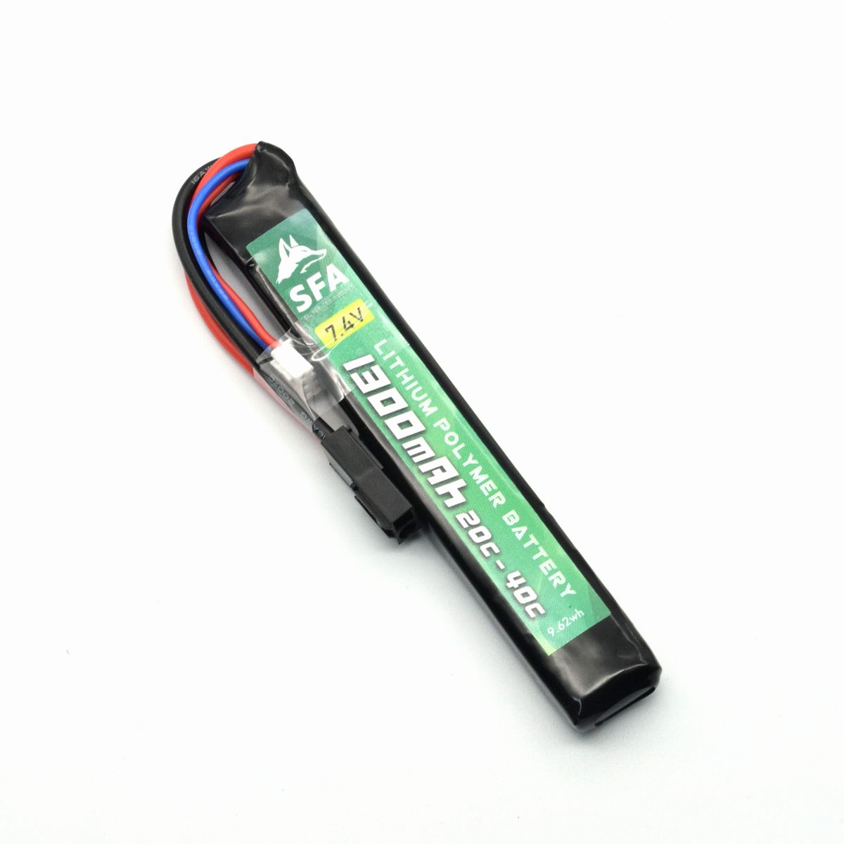 SFA製 7.4V1300mAh 20C-40C スリムタイプ ミニコネクタ