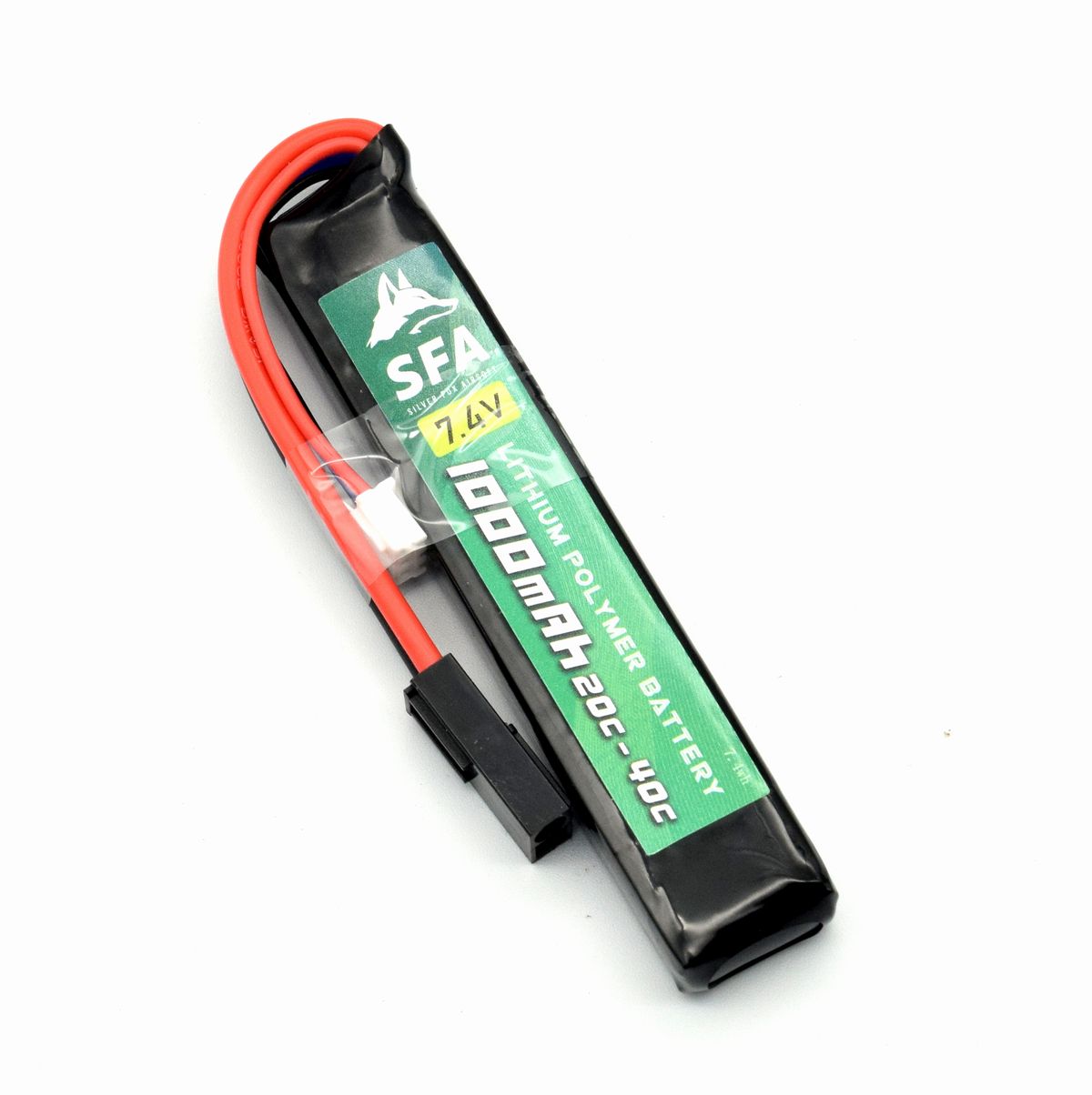 SFA製 7.4V1000mAh 20C-40C ショートスリムタイプ ミニコネクタ