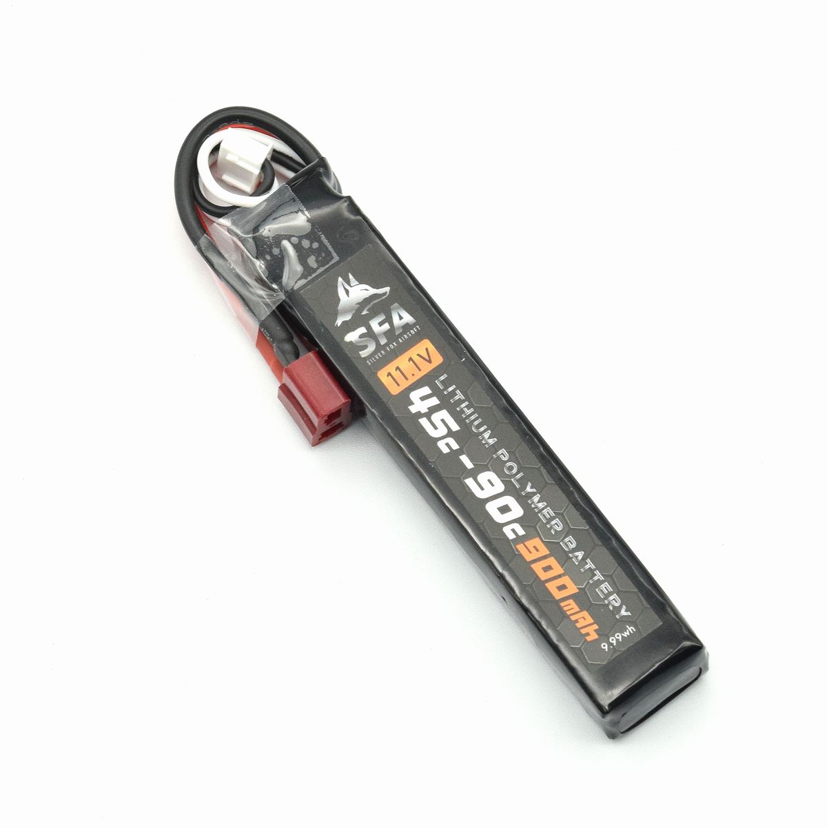 SFA製 11.1V900mAh 45C-90Cショートスリム T字コネクタ