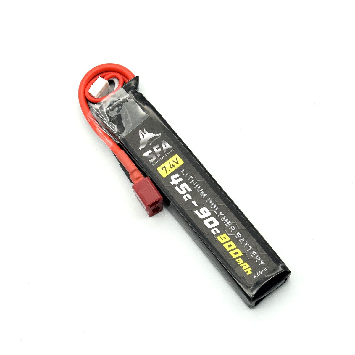 SFA製 7.4V900mAh 45C-90Cショートスリム T字コネクタ