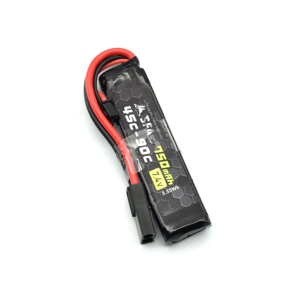 SFA製 7.4V750mAh 45C-90Cスーパーショートスリム ミニコネクタ