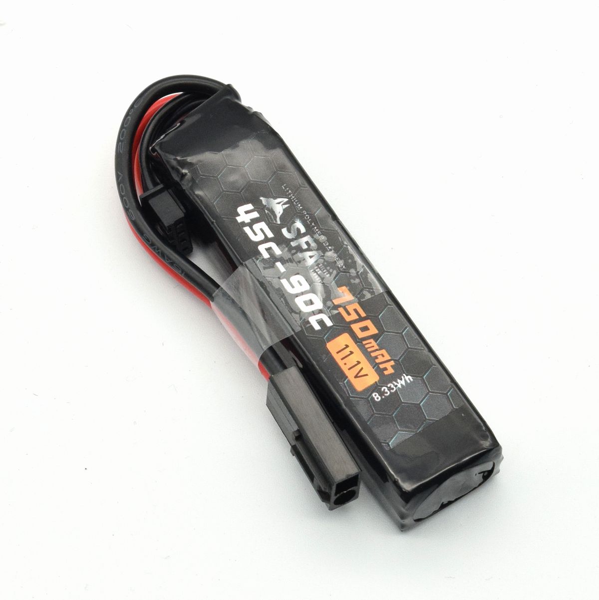 SFA製 11.1V750mAh 45C-90Cスーパーショートスリム ミニコネクタ