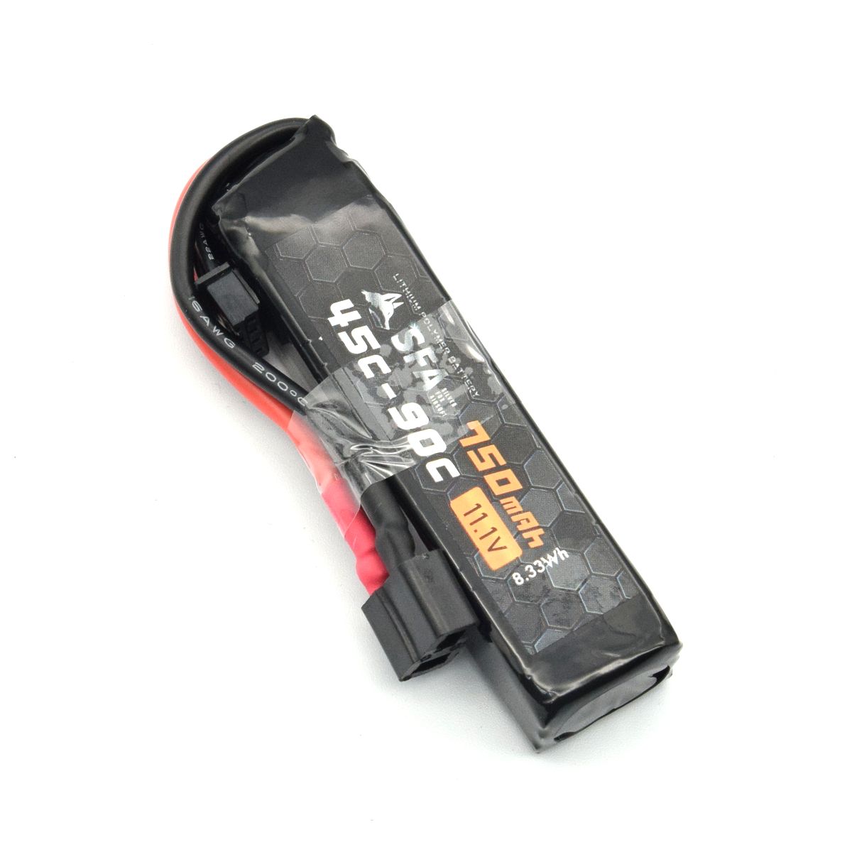SFA製 11.1V750mAh 45C-90Cスーパーショートスリム T字コネクタ