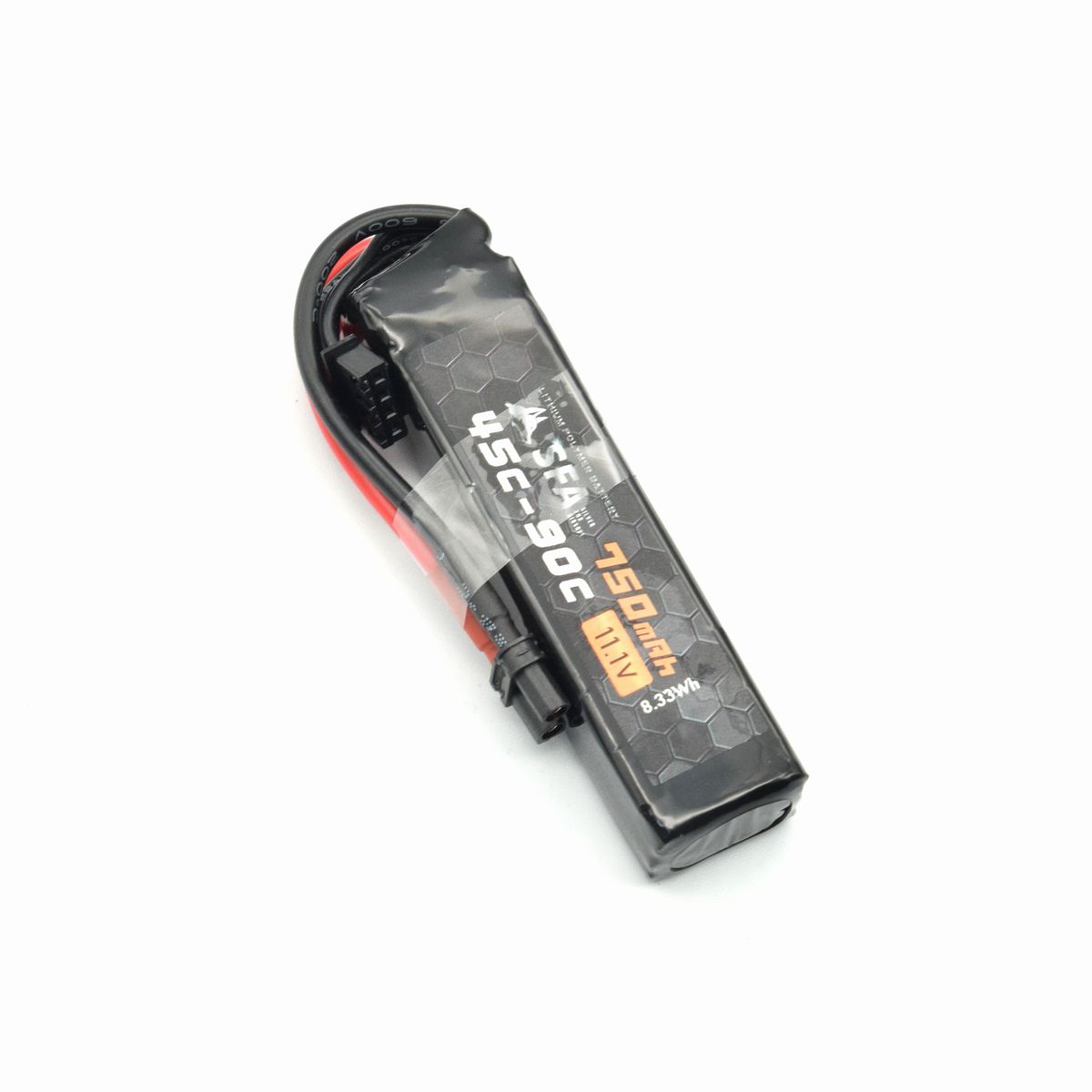 SFA製 11.1V750mAh 45C-90Cスーパーショートスリム XT30Uコネクタ