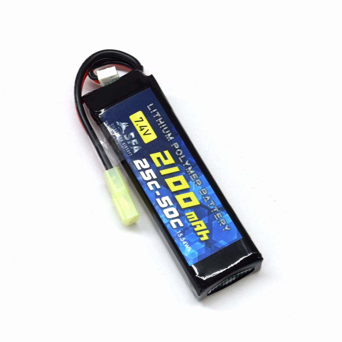 SFA製 7.4V2100mAh 25C-50C ミニSバッテリー ミニコネクタ