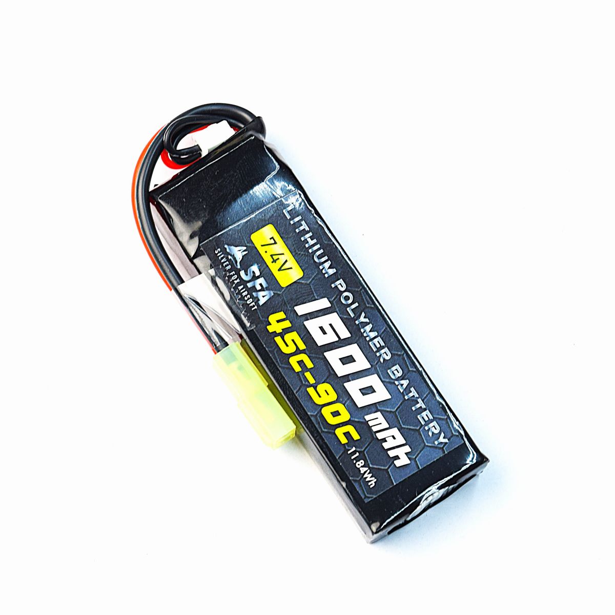 SFA製 7.4V1600mAh 45C-90C ミニSバッテリー ミニコネクタ