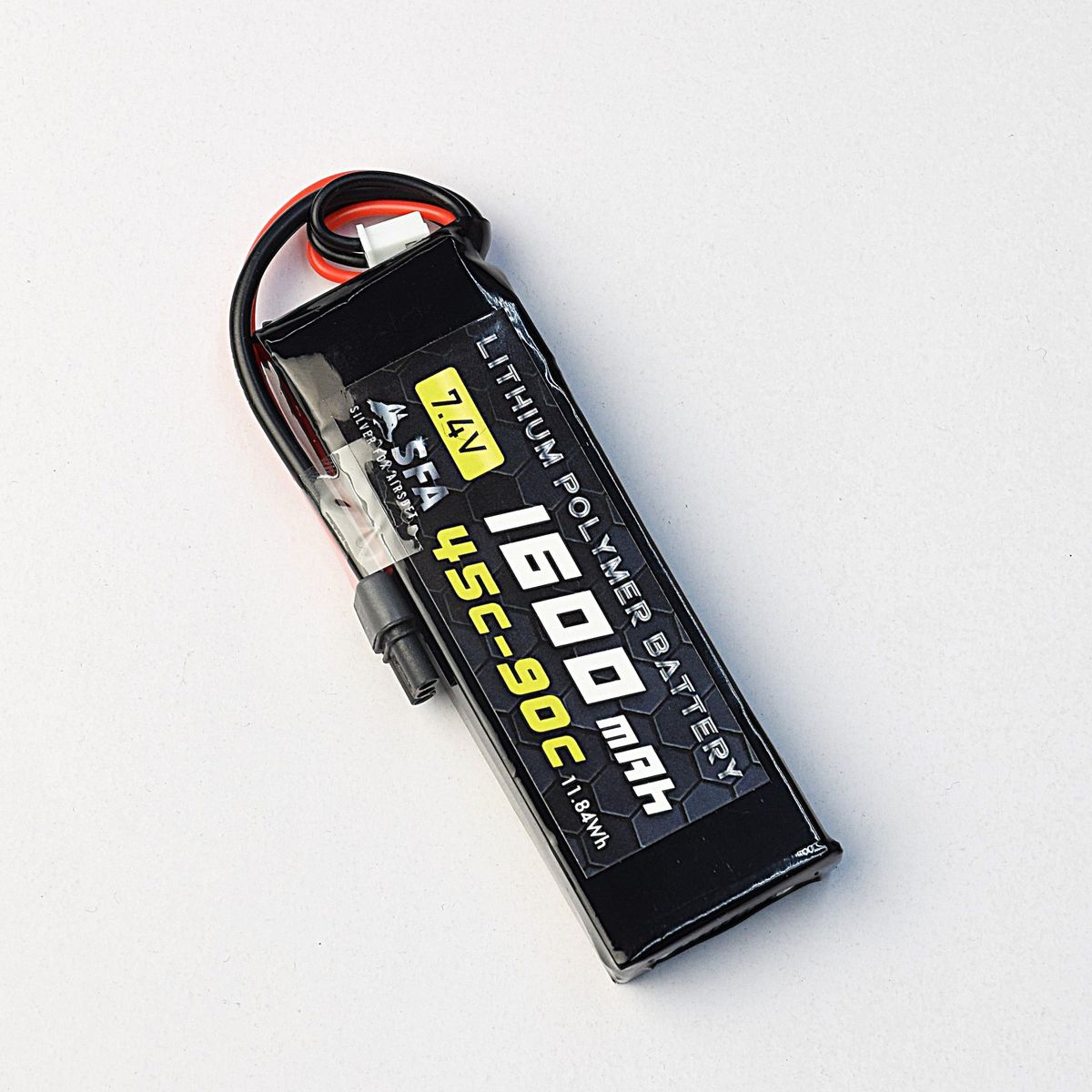 SFA製 7.4V1600mAh 45C-90C ミニSバッテリー MR30コネクタ