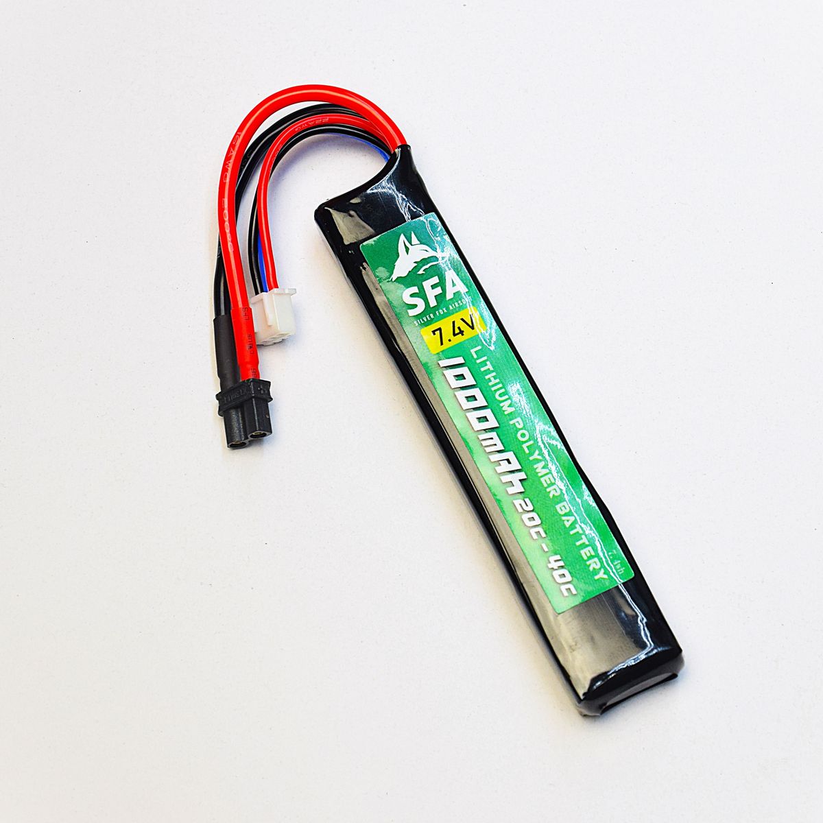 SFA製 7.4V1000mAh 20C-40C ショートスリムタイプ  XT30Uコネクタ