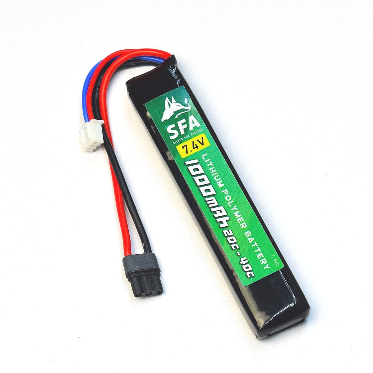 SFA製 7.4V1000mAh 20C-40C ショートスリムタイプ MR30コネクタ