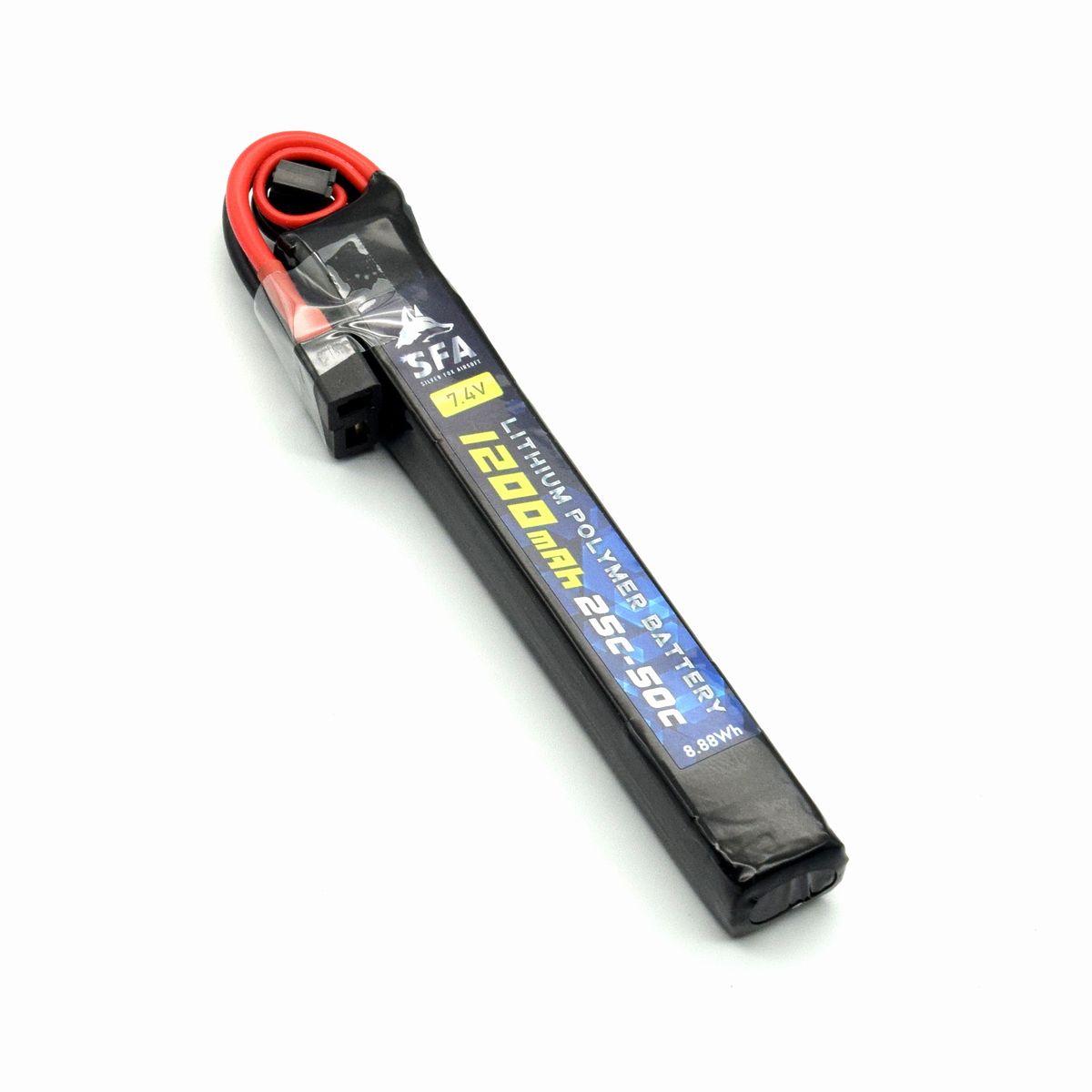 SFA製 7.4V1200mAh 25C-50C ショートスティック T字コネクタ